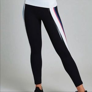 All Access Stardust Striped Leggings Size Medium